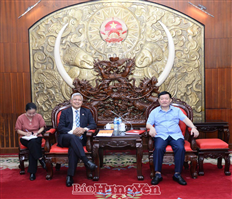Chủ tịch UBND tỉnh Nguyễn Văn Phóng tiếp và làm việc với Đại sứ Đặc mệnh toàn quyền nước Cộng hòa Indonesia tại Việt Nam