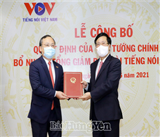 Công bố quyết định của Thủ tướng Chính phủ bổ nhiệm đồng chí Đỗ Tiến Sỹ giữ chức Tổng Giám đốc Đài Tiếng nói Việt Nam