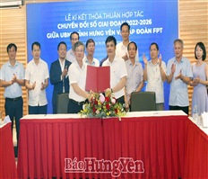 Ký kết thỏa thuận hợp tác giữa UBND tỉnh và Công ty cổ phần FPT về chuyển đổi số giai đoạn 2022 – 2026