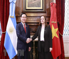 Quan hệ đối tác toàn diện Việt Nam-Argentina phát triển tích cực