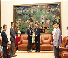 Bí thư Tỉnh ủy Nguyễn Hữu Nghĩa tiếp và làm việc với đại diện Tập đoàn Sumitomo Corporation