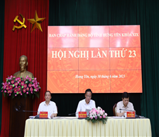 Hội nghị Ban chấp hành Đảng bộ tỉnh lần thứ 23