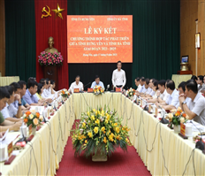 Trao đổi kinh nghiệm và ký kết Chương trình hợp tác, phát triển giữa hai tỉnh Hưng Yên và Hà Tĩnh