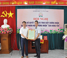Công bố quyết định đăng ký nhãn hiệu “Sen Hưng Yên”