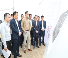Bí thư Tỉnh ủy Nguyễn Hữu Nghĩa kiểm tra thực địa, động viên cán bộ, công nhân tại một số công trình, dự án