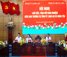 Trao đổi kinh nghiệm giữa 2 tỉnh Long An và Hưng Yên