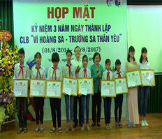 Kỷ niệm 3 năm thành lập CLB "Vì Hoàng Sa - Trường Sa thân yêu"