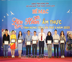 Bế mạc Liên hoan ẩm thực tỉnh Hưng Yên lần thứ II, năm 2025
