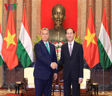 Chủ tịch nước Trần Đại Quang tiếp Thủ tướng Hungary